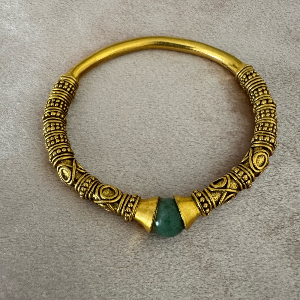 Elegant Brass Bangle Bracelet